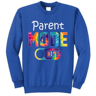 Parent Mode Off Happy Last Day Of School Tie Dye Summer Cute Gift Tall Sweatshirt