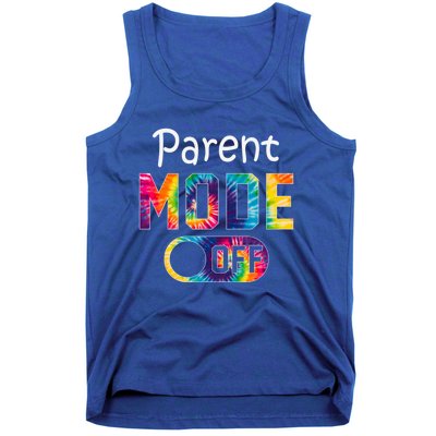 Parent Mode Off Happy Last Day Of School Tie Dye Summer Cute Gift Tank Top