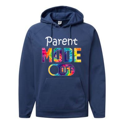 Parent Mode Off Happy Last Day Of School Tie Dye Summer Cute Gift Performance Fleece Hoodie