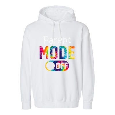 Parent Mode Off Happy Last Day Of School Tie Dye Summer Cute Gift Garment-Dyed Fleece Hoodie