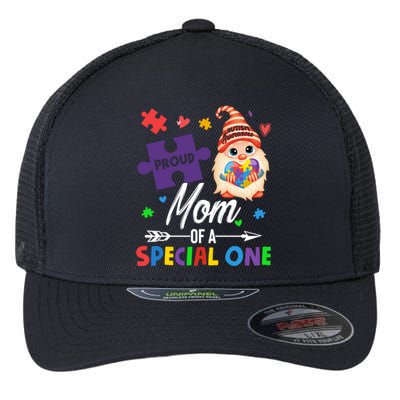 Proud Mom Of A Special One Puzzle Gnome Autism Awareness Meaningful Gift Flexfit Unipanel Trucker Cap