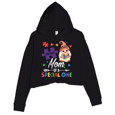 Proud Mom Of A Special One Puzzle Gnome Autism Awareness Meaningful Gift Crop Fleece Hoodie