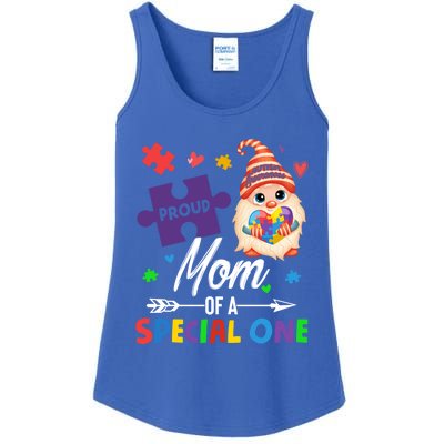 Proud Mom Of A Special One Puzzle Gnome Autism Awareness Meaningful Gift Ladies Essential Tank