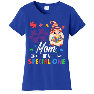 Proud Mom Of A Special One Puzzle Gnome Autism Awareness Meaningful Gift Women's T-Shirt