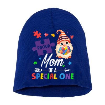 Proud Mom Of A Special One Puzzle Gnome Autism Awareness Meaningful Gift Short Acrylic Beanie