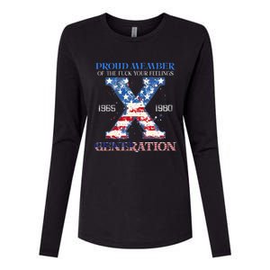 Proud Member Of The Fuck Your Feelings Gen X Usa Womens Cotton Relaxed Long Sleeve T-Shirt