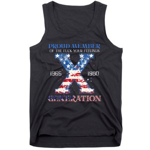 Proud Member Of The Fuck Your Feelings Gen X Usa Tank Top