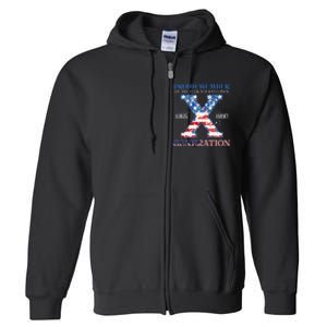 Proud Member Of The Fuck Your Feelings Gen X Usa Full Zip Hoodie