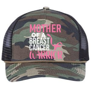 Proud Mother Of A Breast Cancer Warrior Retro Rope Trucker Hat Cap