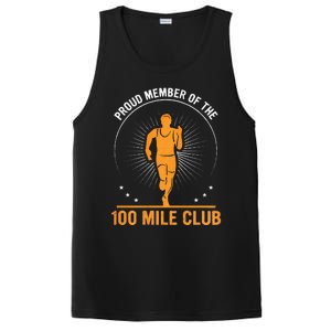 Proud Member Of The 100 Mile Club Ultra Run Trail Running PosiCharge Competitor Tank