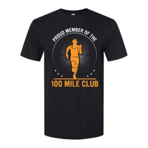 Proud Member Of The 100 Mile Club Ultra Run Trail Running Softstyle CVC T-Shirt