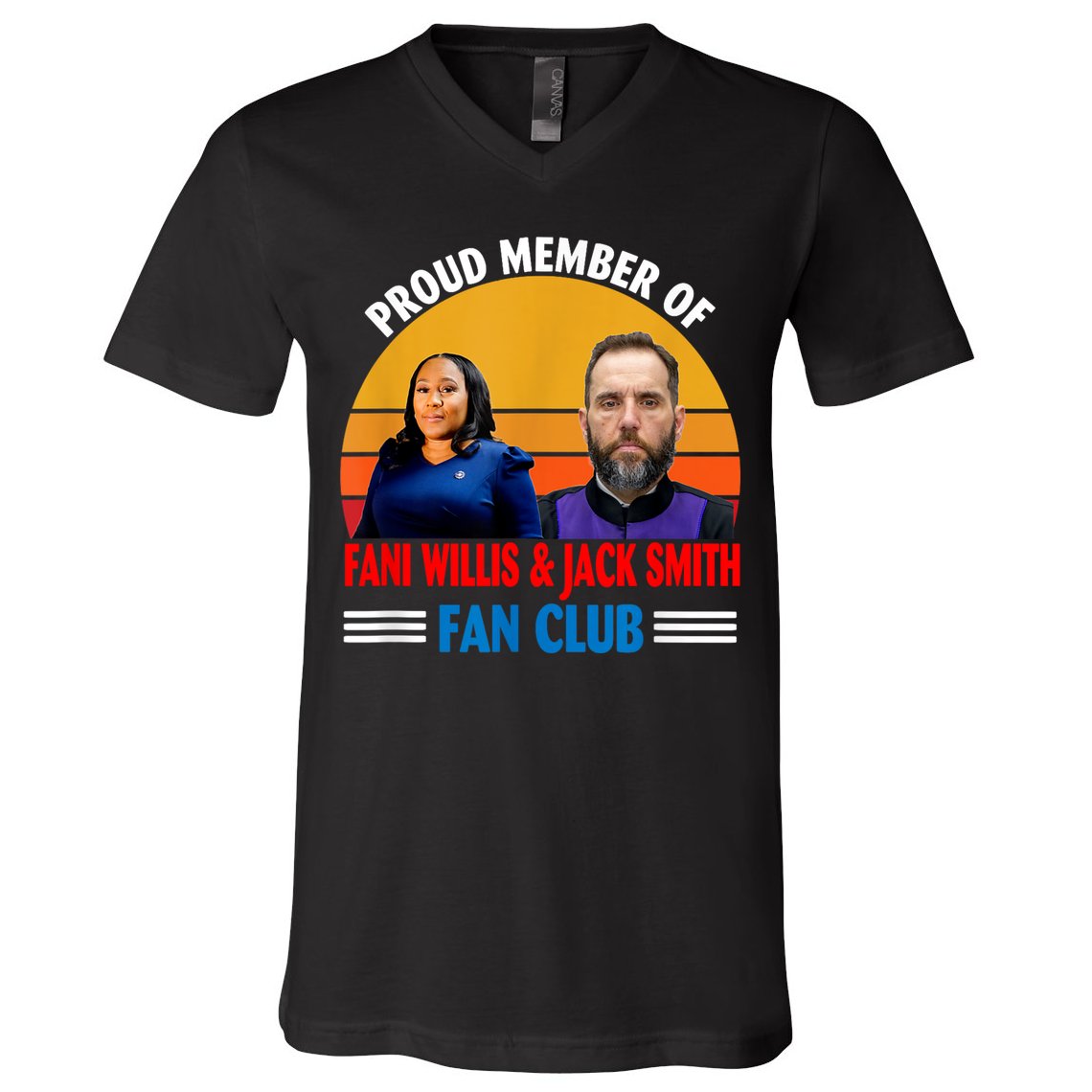 Proud Member Of Fani Willis And Jack Smith Fan Club V-Neck T-Shirt