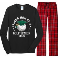 Proud Mom Of A Golf Senior Class Of 2025 Matching Family Long Sleeve Pajama Set