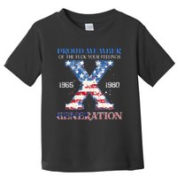 Proud Member Of The Fuck Your Feelings Gen X Usa 4th Of July Toddler T-Shirt