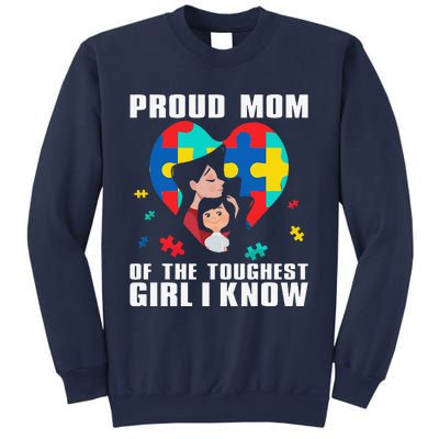 Proud Mom Of The Toughest Autism Awareness Novelty Sweatshirt