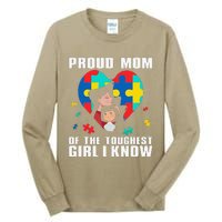 Proud Mom Of The Toughest Autism Awareness Novelty Tall Long Sleeve T-Shirt