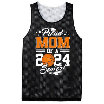 Proud Mom Of A 2024 Senior Basketball Mesh Reversible Basketball Jersey Tank