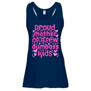 Proud Mom Of A Few Dumbass Children Ladies Essential Flowy Tank