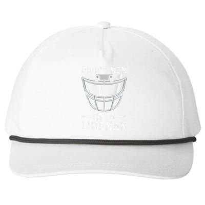 Proud Mom Of A Lineman Football Snapback Five-Panel Rope Hat