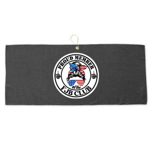 Proud Member Of The Fjb Club Large Microfiber Waffle Golf Towel