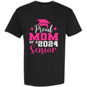 Proud Mom Of 2024 Graduate Senior Mother College Graduation Garment-Dyed Heavyweight T-Shirt