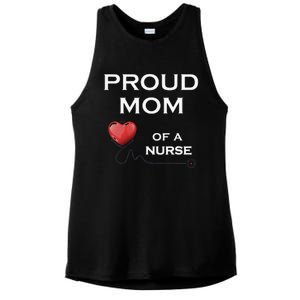 Proud Motm Of A Nurse, Nursing Gift, Lt Ladies PosiCharge Tri-Blend Wicking Tank