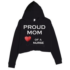 Proud Motm Of A Nurse, Nursing Gift, Lt Crop Fleece Hoodie