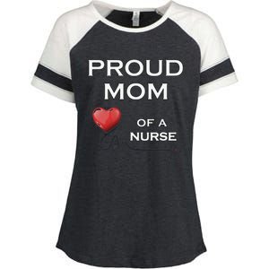 Proud Motm Of A Nurse, Nursing Gift, Lt Enza Ladies Jersey Colorblock Tee