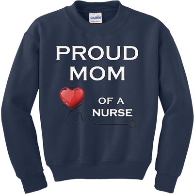 Proud Motm Of A Nurse, Nursing Gift, Lt Kids Sweatshirt