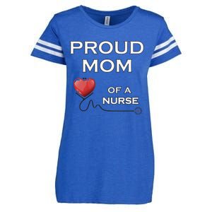 Proud Motm Of A Nurse, Nursing Gift, Lt Enza Ladies Jersey Football T-Shirt