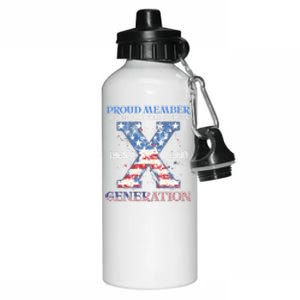 Proud Member Of The Fuck Your Feelings Gen X Usa 4th Of July Gift Aluminum Water Bottle