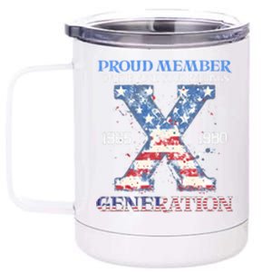 Proud Member Of The Fuck Your Feelings Gen X Usa 4th Of July Gift 12 oz Stainless Steel Tumbler Cup