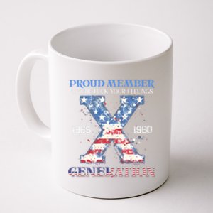 Proud Member Of The Fuck Your Feelings Gen X Usa 4th Of July Gift Coffee Mug