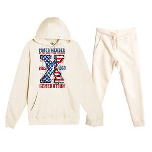 Proud Member Of The Fuck Your Feelings Generation X Premium Hooded Sweatsuit Set