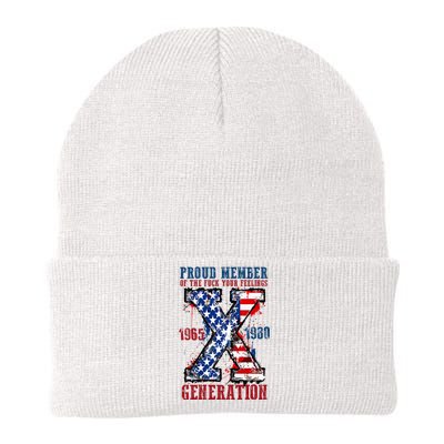 Proud Member Of The Fuck Your Feelings Generation X Knit Cap Winter Beanie