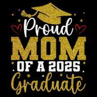 Proud mom of a class of 2025 graduate senior graduation Women's Crop Top Tee