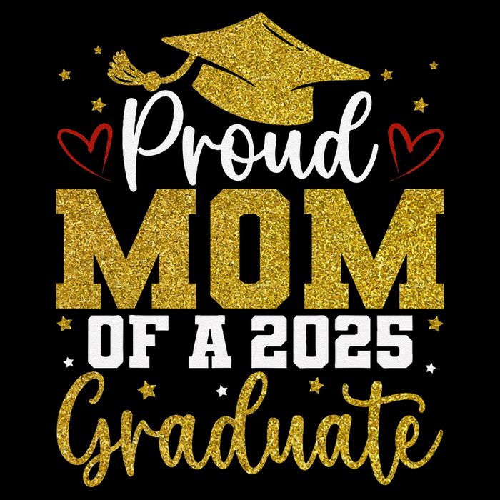 Proud mom of a class of 2025 graduate senior graduation Women's Crop Top Tee