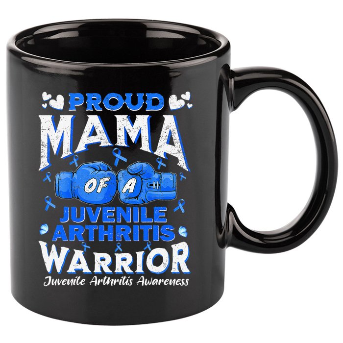 Proud Mama Of A Juvenile Arthritis Warrior 11oz C Handle Ceramic Mug