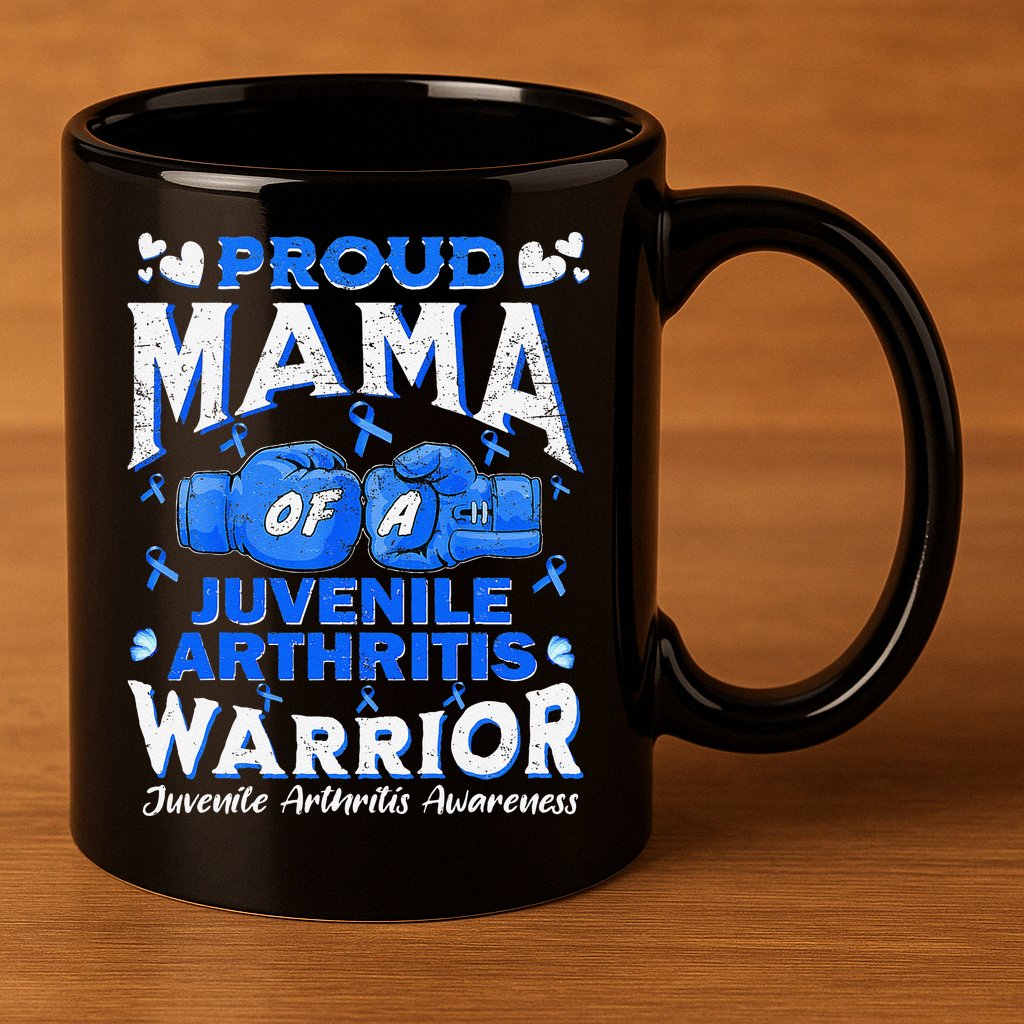 Proud Mama Of A Juvenile Arthritis Warrior 11oz C Handle Ceramic Mug
