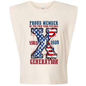 Proud Member Of The Fuck Your Feelings Generation X Garment-Dyed Women's Muscle Tee