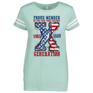 Proud Member Of The Fuck Your Feelings Generation X Enza Ladies Jersey Football T-Shirt