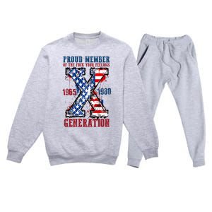 Proud Member Of The Fuck Your Feelings Generation X Premium Crewneck Sweatsuit Set