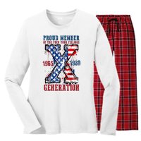 Proud Member Of The Fuck Your Feelings Generation X Women's Long Sleeve Flannel Pajama Set 