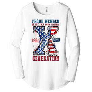 Proud Member Of The Fuck Your Feelings Generation X Women's Perfect Tri Tunic Long Sleeve Shirt