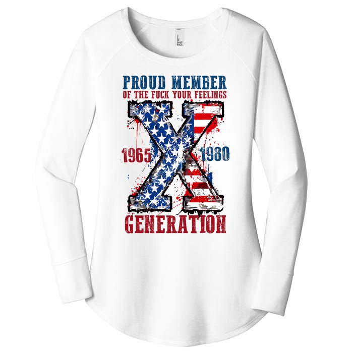 Proud Member Of The Fuck Your Feelings Generation X Women's Perfect Tri Tunic Long Sleeve Shirt