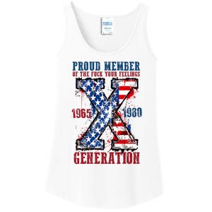 Proud Member Of The Fuck Your Feelings Generation X Ladies Essential Tank