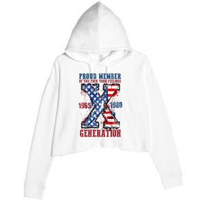 Proud Member Of The Fuck Your Feelings Generation X Crop Fleece Hoodie