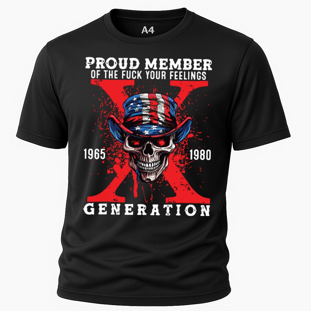 Proud Member Of The Fuck Your Feelings Generation Horror Skull Cooling Performance Crew T-Shirt