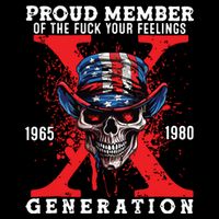 Proud Member Of The Fuck Your Feelings Generation Horror Skull Hoodie