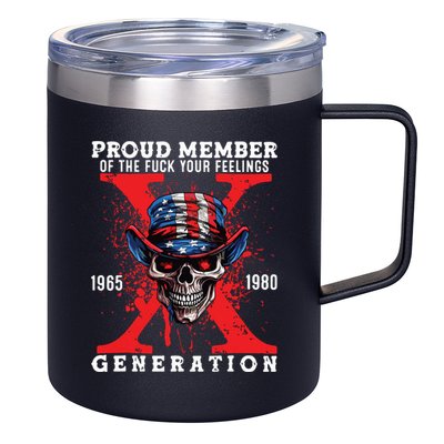 Proud Member Of The Fuck Your Feelings Generation Horror Skull 12oz Stainless Steel Coffee Mug